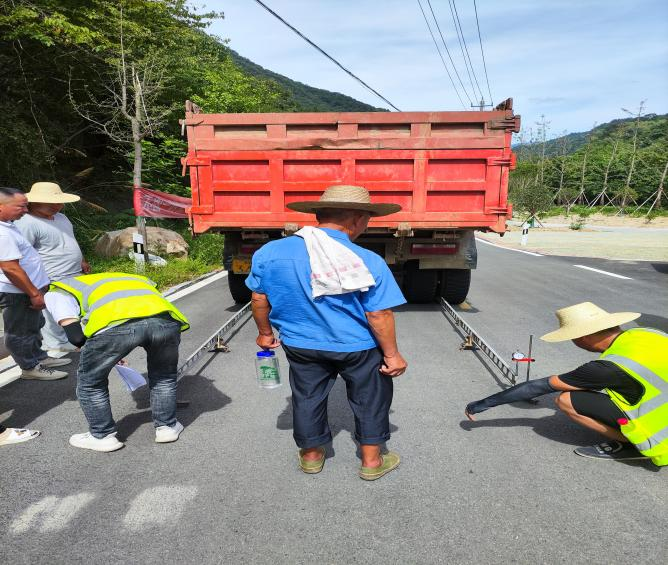 岳西县改善农村环境整治工程项目青云峡至道元古村公路改造工程——核验质量检测